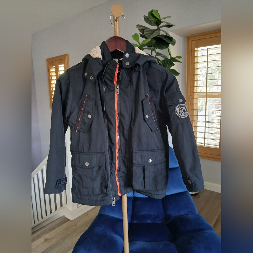 NWOT Diesel Kids Hooded Jacket. Size 7